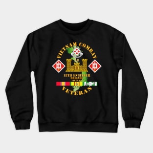 Vietnam Combat Engineer - 18th Engineer Bde w SVC Crewneck Sweatshirt